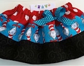Cat in the Hat Skirt.  Available 3-6 months through 6T