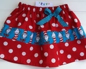 Red Cat in the Hat Skirt.  Available 3-6 months through 6T