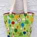 Happy Trees Reversible Canvas Tote Bag, Made and Ready to Ship