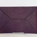 ENVELOPE- Oversize Leather Clutch in Eggplant
