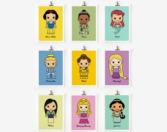 Cute Princess 5 x 7 wall art, art print