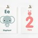 Alphabet Uppercase and Lowercase and Numbers 5x7 Flash Cards, Children Decor, Kids Wall Art, Nursery Wall Art