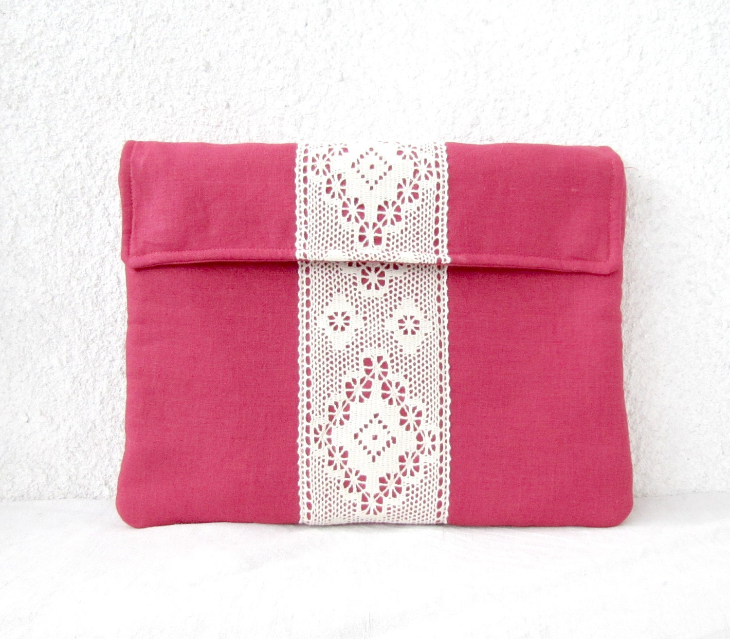 MacBook Pro 13 inch Laptop Sleeve - Linen - Lace