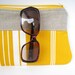 Clutch, Cosmetic pouch, Diapers case - Natural linen and canvas