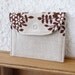 mini wallet Floral printed Linen