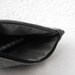 Fashion Leather Fold over clutch Leather bottom Vintage Wool Fabric