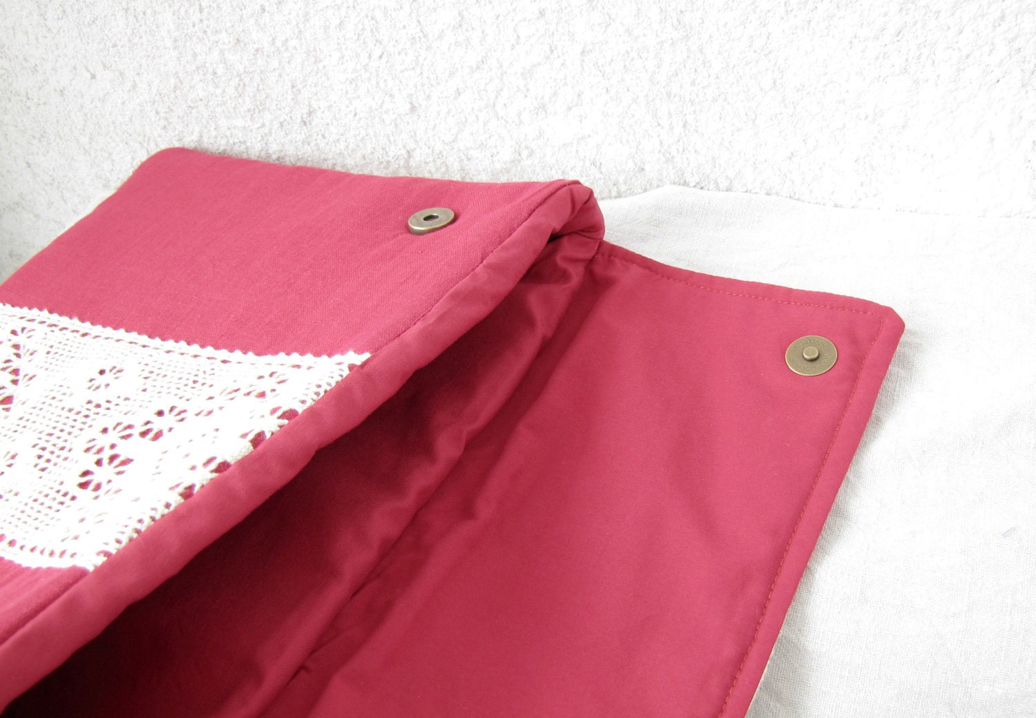 MacBook Pro 13 inch Laptop Sleeve - Linen - Lace