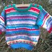 Girl's multi-colour bright jumper