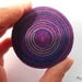 Whirlpool - Purple and Blue Felt Brooch OOAK