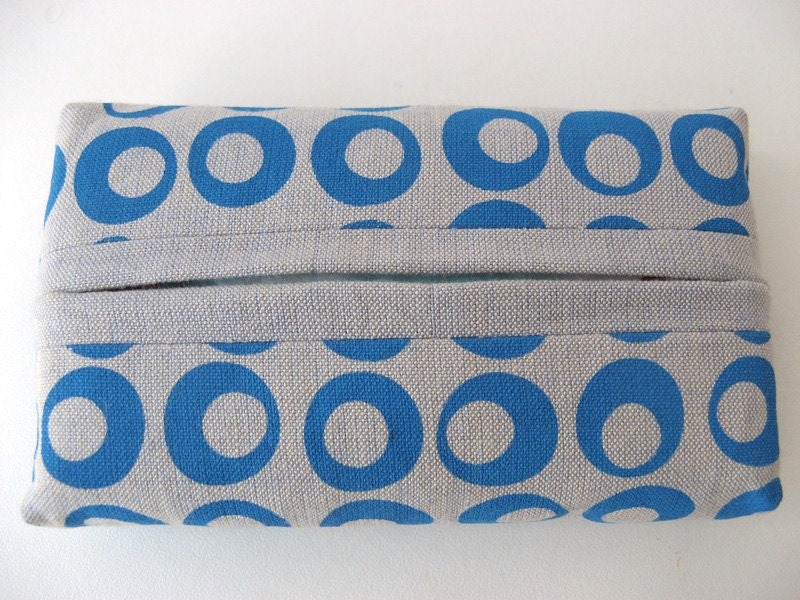 Handprinted Tissue Holder Organic Cotton Travel Size