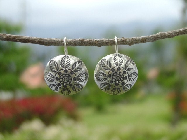 Pure Silver Earrings - The Natural Stamp