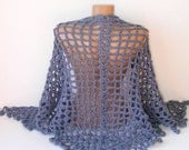 hand crocheted women shawl, 2013 crochet trend, fashion women accessory, warm, stole, wrap