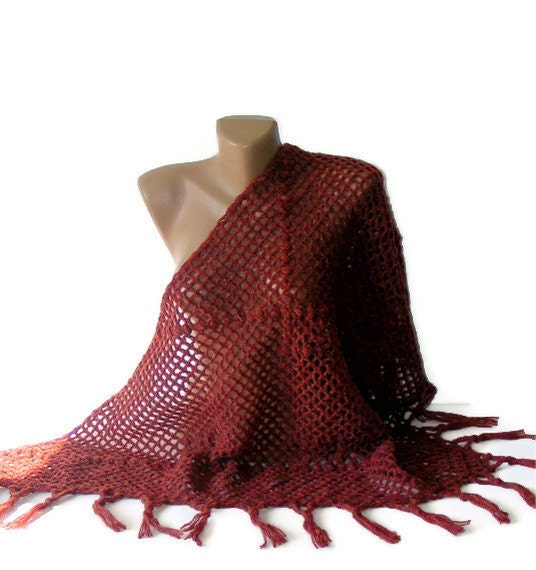 hand crocheted shawl, women shawl, stole, wrap, WOOL, fashion winter trend, gift for women, warm, soft