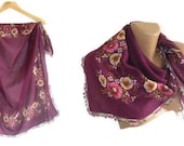scarf ,women cotton scarves, fashion scarves, purple, Turkish oya scarf ethnik / bandana /turban /headband/ for her