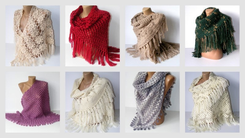 wedding shawl, women fashion accessory, white ,gift ideas, hand crocheted, 2013 women trends, warm ,for her
