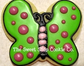 Whimsical Butterfly Cookies 1 dozen