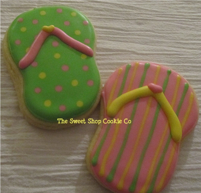 Flip Flop Cookies 1 dozen