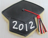 Grad Cap Cookies 2 dozen
