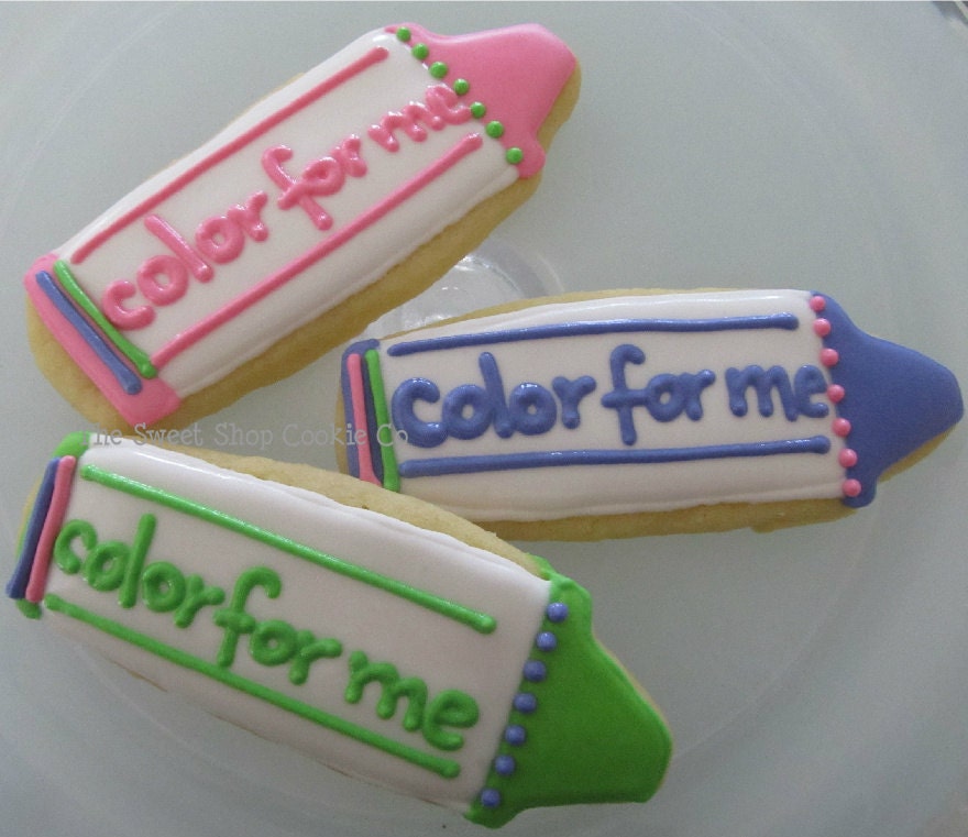 Crayon Cookies 1 dozen