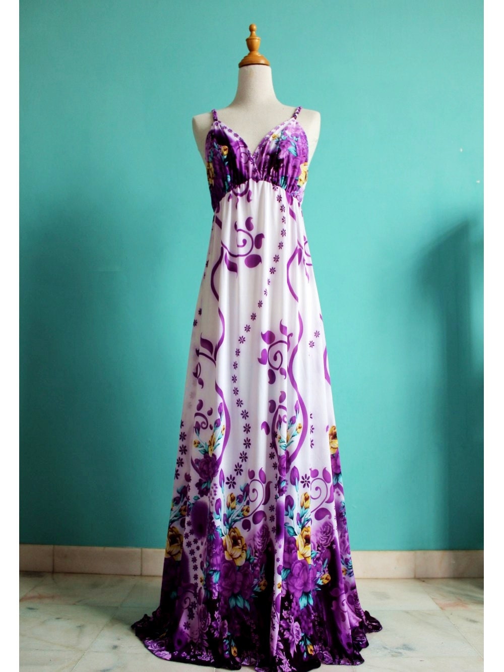 Sexy Long Maxi Dress Evening Dress Summer Women Sundress Purple Bridesmaid Dress