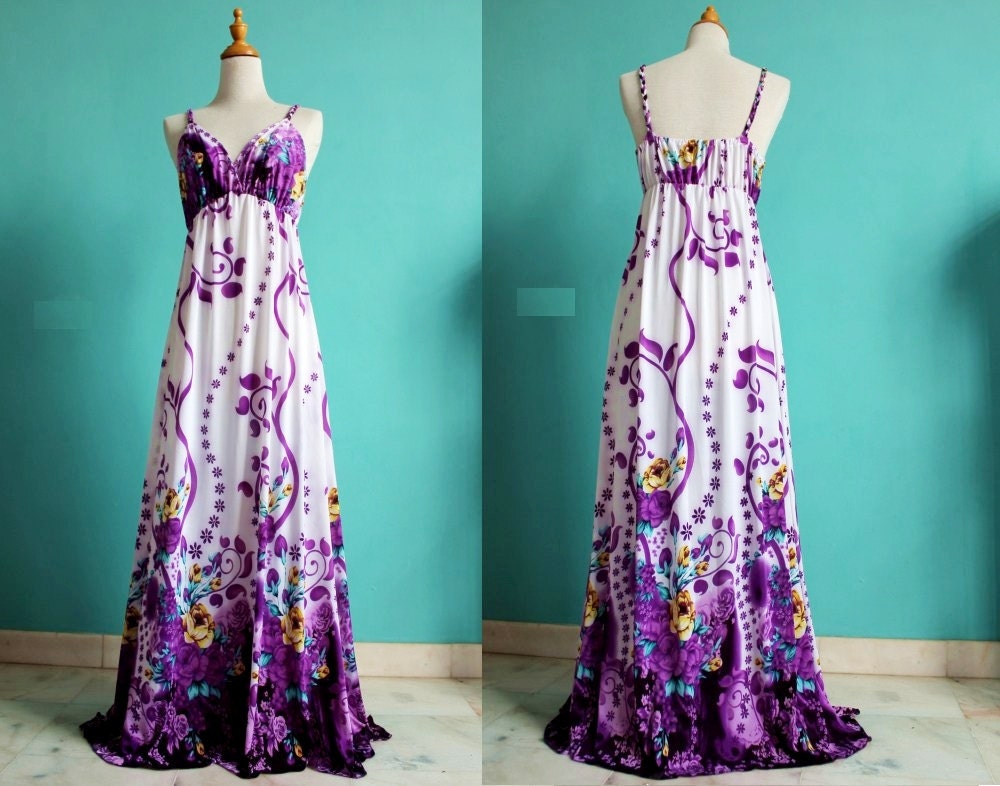 Sexy Long Maxi Dress Evening Dress Summer Women Sundress Purple Bridesmaid Dress