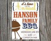 Printable BBQ Barbecue Invitation Family Reunion Il_170x135