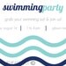 Swimming Pool Party Invitation Printable
