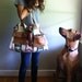 T R A V E L collection Aztec print oversized bag, heavy-weight fabric and leather