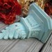 1 Set (One Pair) of Country Ivory/Robins Egg Blue Wall Sconces