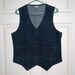 Vntg. 1970s Levis / Levi's Men's Denim Unlined Vest / Orange Tab / 39 - 40 Chest / Ships Free