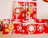Rudolph the Red-Nosed Reindeer Christmas Favor Tags