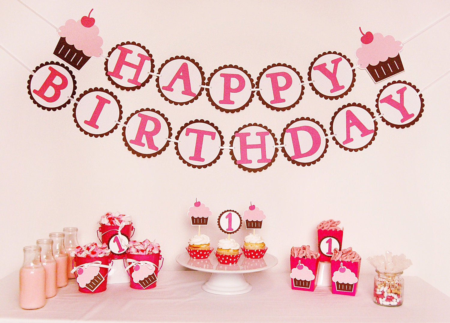 Cute as a Cupcake Birthday Party Package
