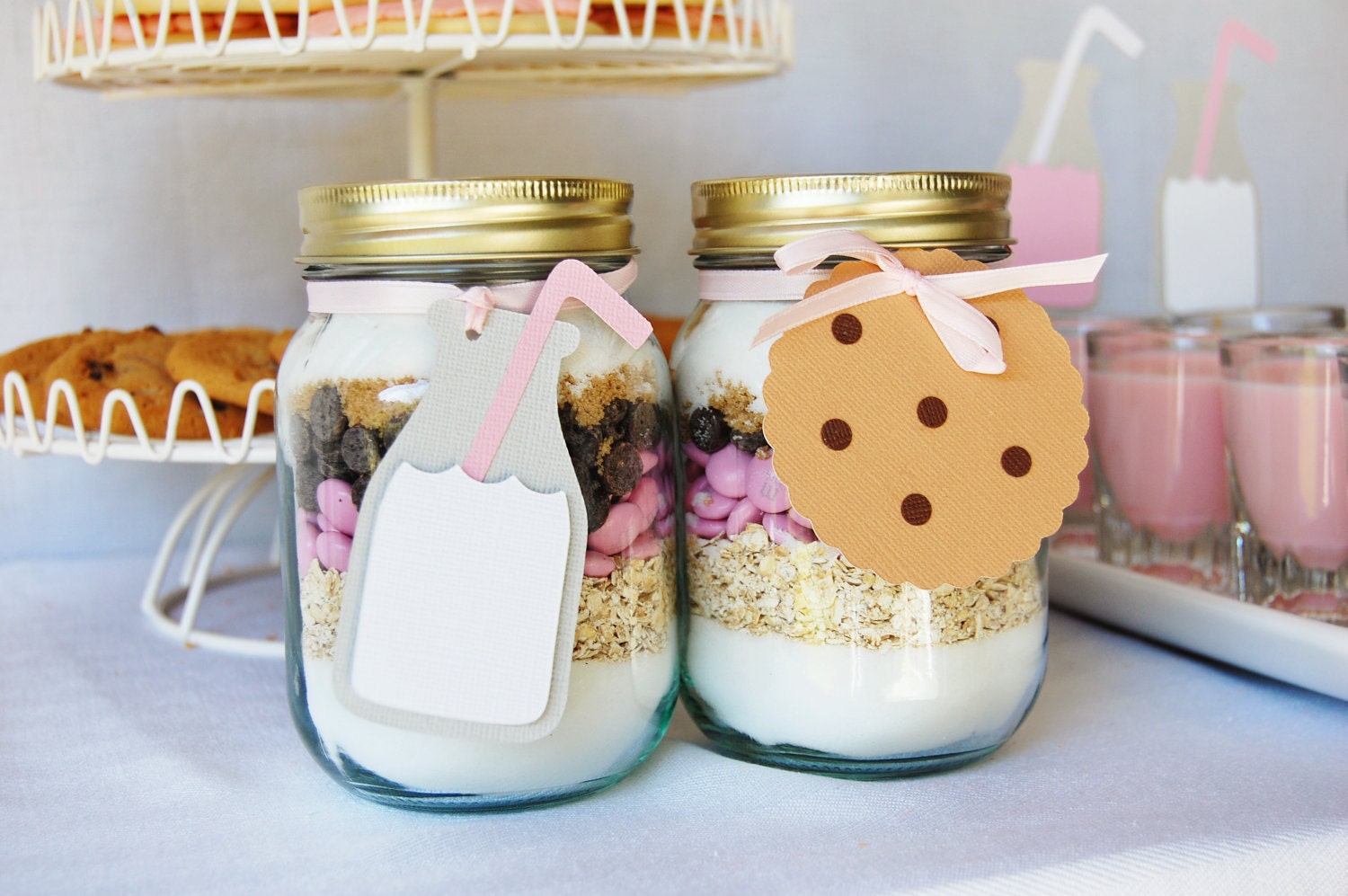 Yummy Cookies & Milk Favor Tags