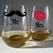 Stemless White Wine Glasses - set of 2