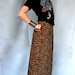 Grunge 90s LEOPARD Print MAXI Skirt
