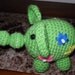 Toots the Elephant - Bright Green- Amigurumi Crochet Toy