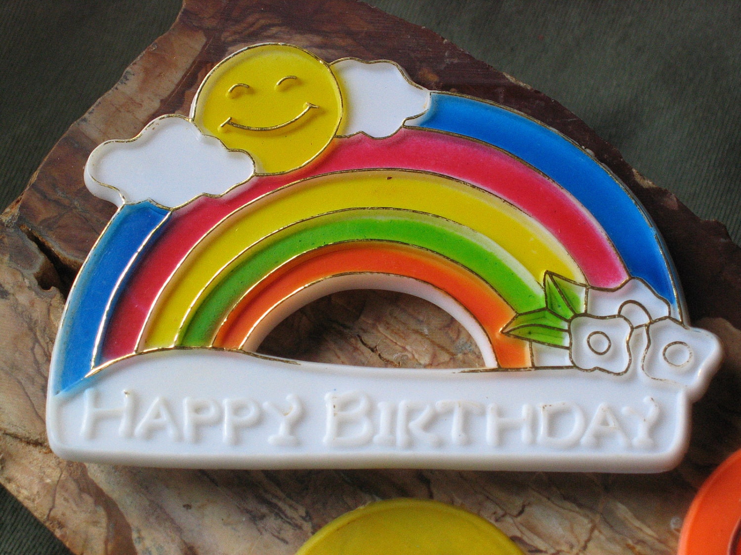 rainbow cake topper