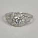 Art Deco Platinum ring with a .46 carat diamond