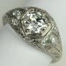 Stunning Basket Set Platinum Engagement Ring