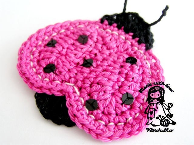 Crochet.is.Fun: Free Pattern: Ladybug Applique