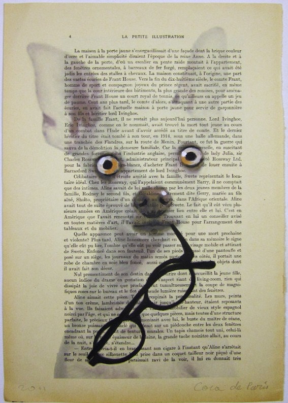 Portrait Prints posters Acrylic paintings Illustration Original Drawing Giclee Mixed Media Art digital typography:Clever Chichuahua