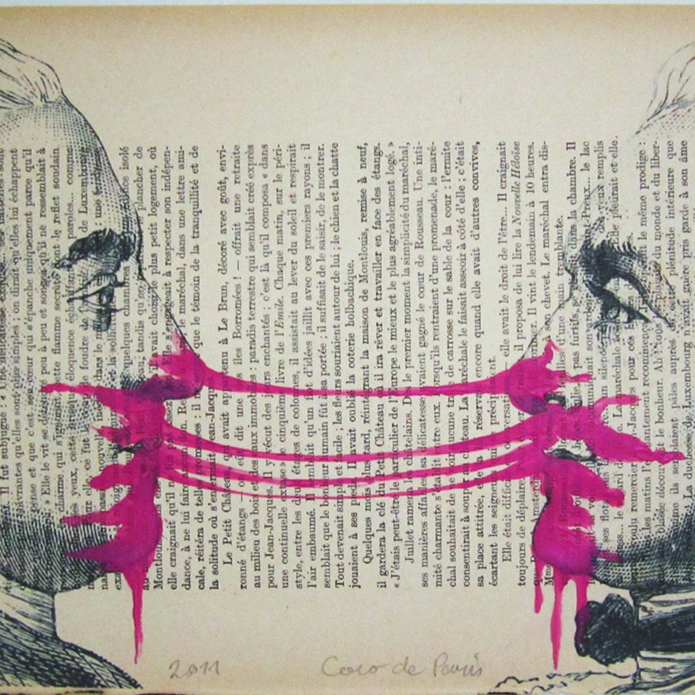 Acrylic paintings Illustration Original Prints Drawing Giclee Posters Mixed Media Art Holiday Decor Gifts: Bubblegum men
