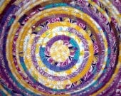 Customized Coiled Fabric Basket-Medium Round-You select color scheme