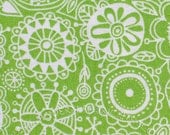 Half Yard Flowers in Green, Spring Street, Carolyn Gavin for P&B Textiles