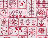 Half Yard of Summersville Scandi in London Bus Red, Lucie Summers, Moda Fabrics, 100% Cotton Fabric
