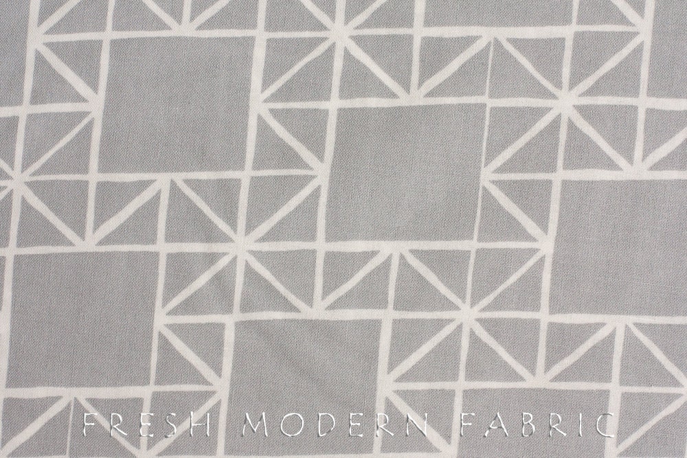 Half Yard Quilt Blocks Stars in Shade Grey, Ellen Luckett Baker, Moda Fabrics, 100% Cotton Fabric