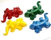 Set of 4 - JUMBO LIZARD Crayons... Doodle R Us