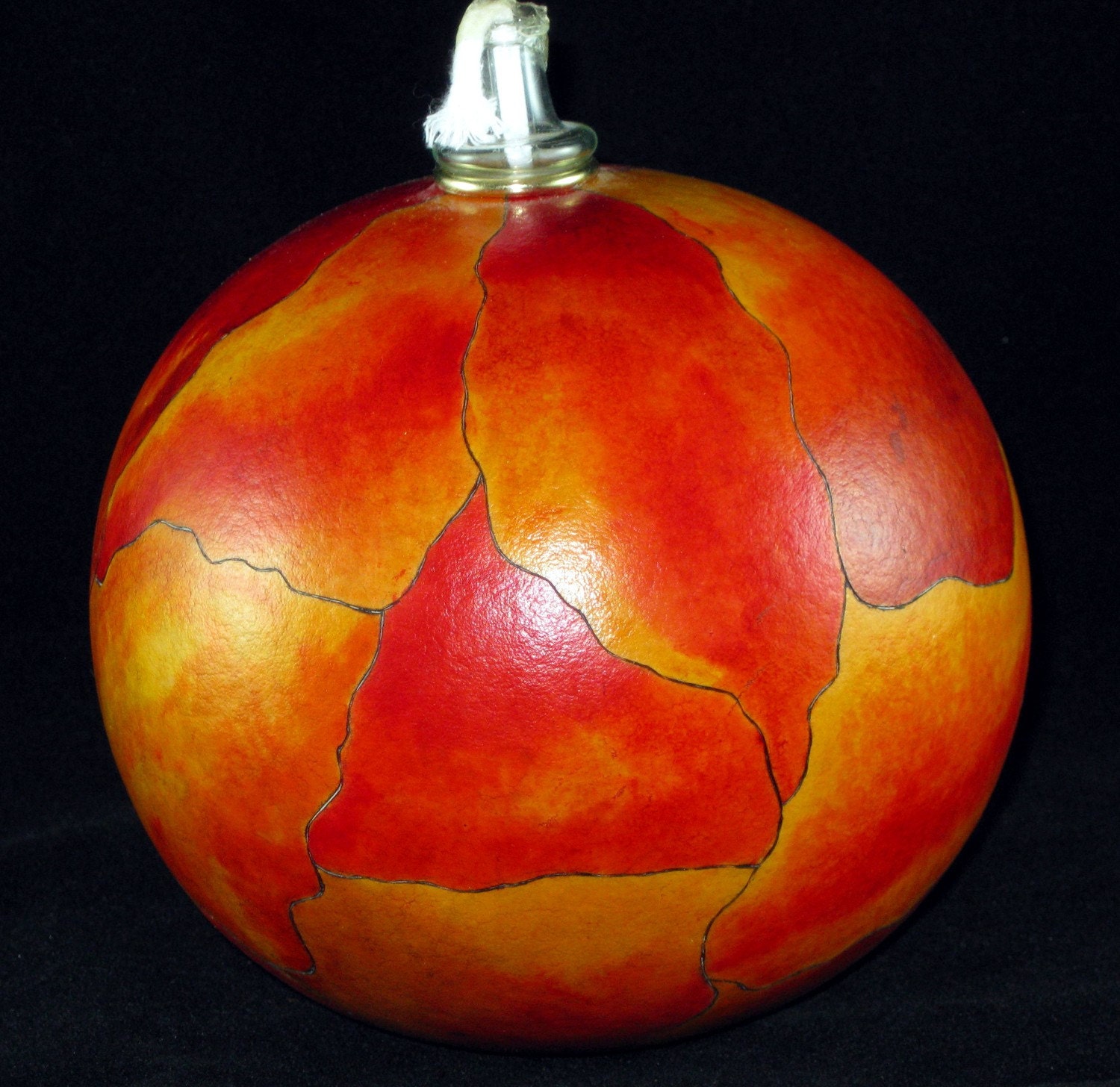 Kaleidoscope Sunset Gourd Oil Candle