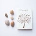 Handmade notebook - mini spring tree notebook, for notes, with lovely tree graphic