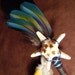 Smudge Fan- Waves of Light In a Sea of Stars- Sacred Smudge Fan with real Starfish and Twisty Root Handle